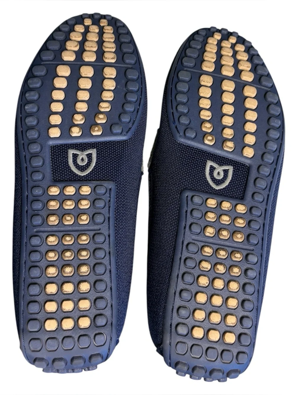Rothy’s Amalfi Blue & Gray Men’s Driving Loafers Size 10.5
